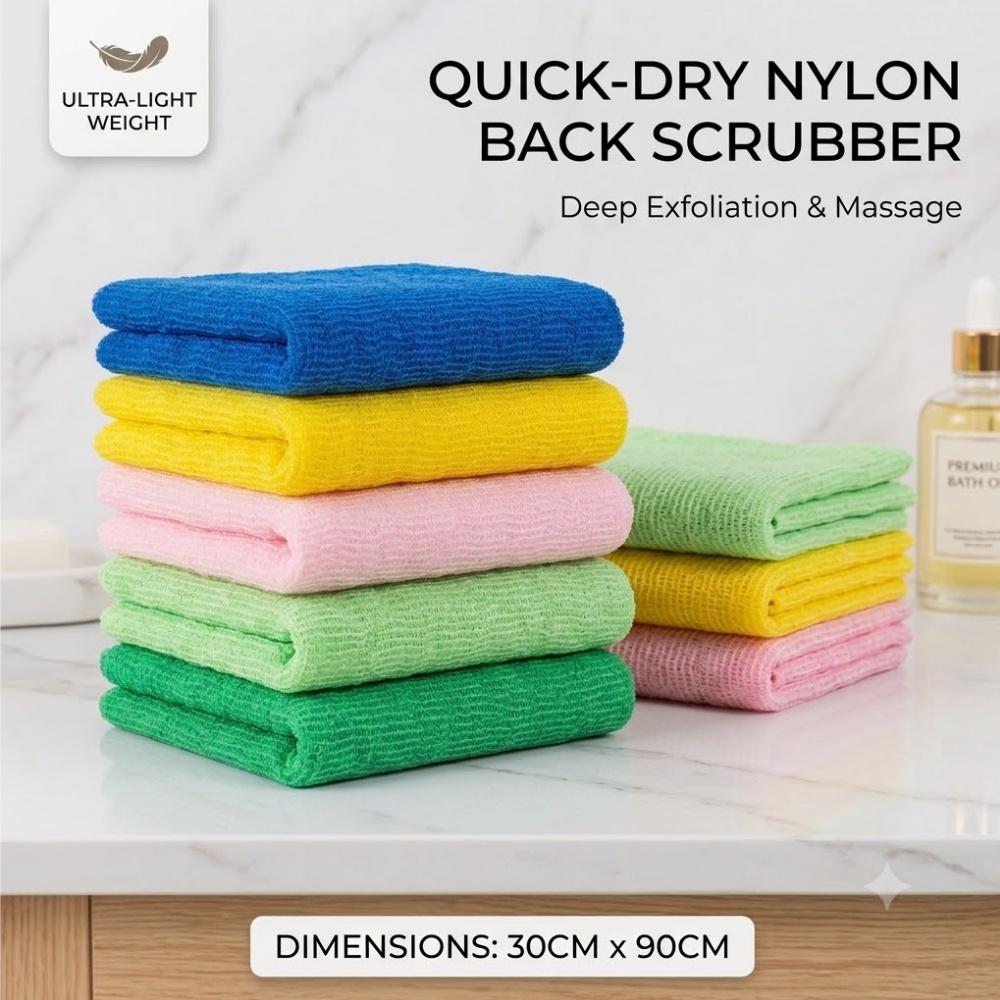 Skincare Exfoliating - Exfoliating Back Scrubber Body Wash Cloth