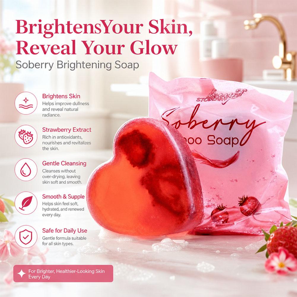 Strawberry Scented Bath Soap S - огляд і ціна Skincare Exfoliating