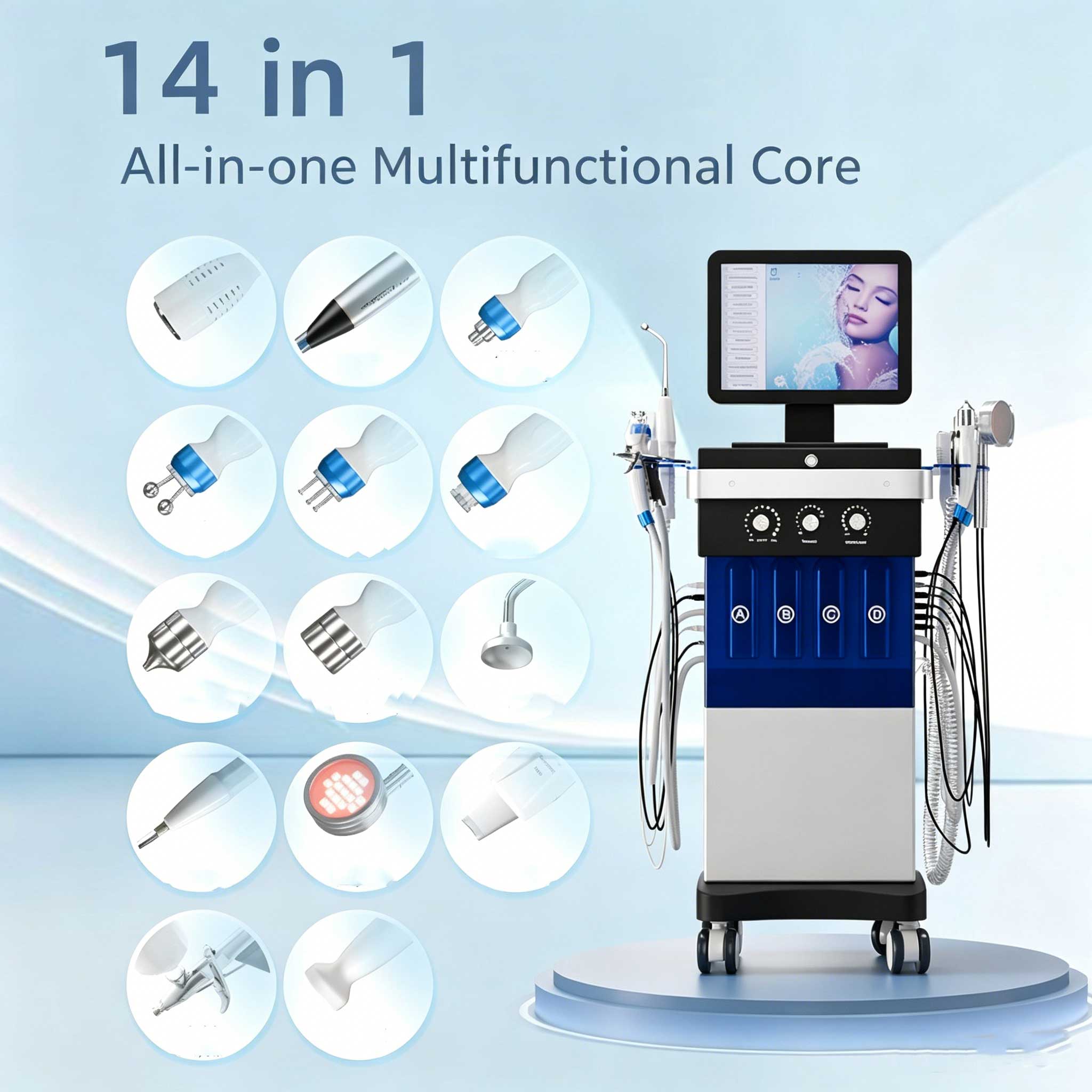 14 in 1 Water Light Facial Car - огляд і ціна Skincare Exfoliating